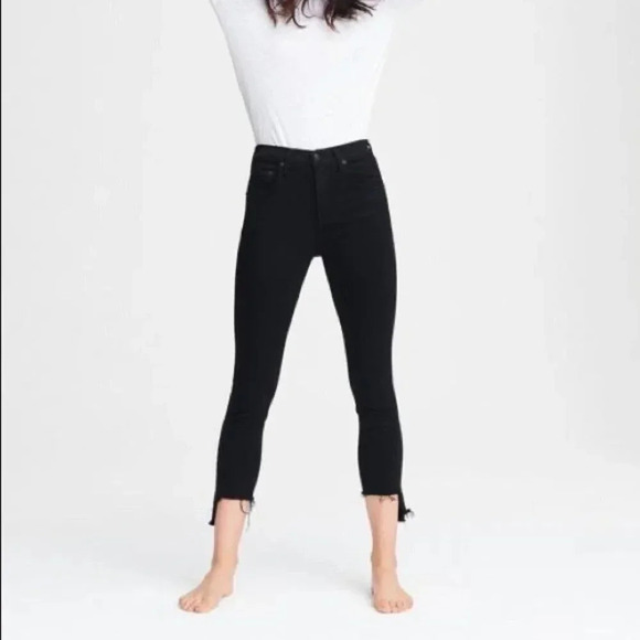 Rag & Bone Nina Black High-Rise Ankle Skinny Jeans 25 - Picture 8 of 8